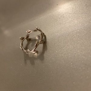 Tiffany & Co. Sterling silver Ring Paloma Picasso olive leaf band no box size 7